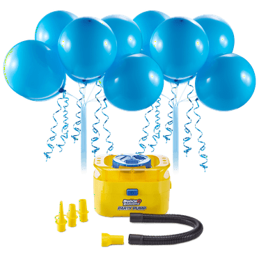 Bunch O Balloons Portable Party Balloon Electric Air Pump Starter Pack with Blue Balloons