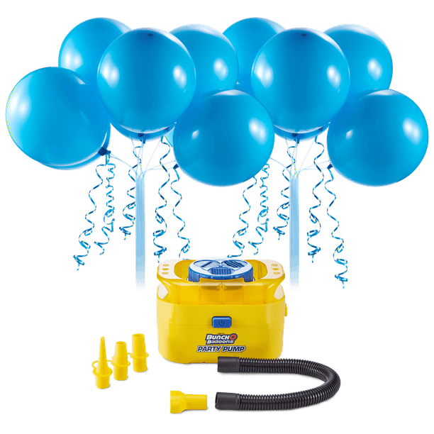 Bunch O Balloons Portable Party Balloon Electric Air Pump Starter Pack With Blue Balloons Walmart Com Walmart Com