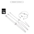 thumbnail image 3 of 5pcs Crystal Bracelets Set Silver Foil Bangle Arrow Circle Bangle Star Hand Chain, 3 of 3