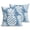 Blue Gray, Slate, White, variant on Sky Blue White Pineapple Lumbar Pillow Covers 12 x 20 Inch Pillow Covers Set of 2 Decorative Tropical Summer Botanical Fruits Cushion Case Cotton Linen Pillowcases with Zipper for Couch Sofa Bed