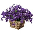 thumbnail image 3 of 6× Bundles Artificial Flowers Outdoor UV Resistant Fake Plastic Plants Garden, 3 of 9