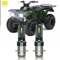 For Kawasaki Bayou - LED Headlight Bulbs Kit 6000K White 220 250 300 400 KLF Qty 2