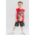 thumbnail image 2 of Paw Patrol Chase Marshall Rubble Little Boys T-Shirt Tank Top and French Terry Shorts 3 Piece Outfit Set Toddler to Big Kid, 2 of 5
