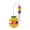 Yellow, variant on Homenest Self-Righting Cat Tumbler Toy with Feathers and Wobble Ball, 360° Rolling Teaser for Indoor Cats, Interactive Play for Kittens, Weighted Base, Boredom Relief, Green