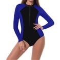thumbnail image 5 of Blmnix Swimming Suits for Women Long Sleeve Swimsuits Athletic Swimsuits One Piece Swimsuit Swimming Suits Mock Neck 2 Piece Swimsuit for Women,XL, 5 of 7