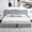 Light Grey, variant on VELOCAVA King Size Bed Frame with Lift Up Storage, Boucle Upholstered Platform Bed with Curved Headboard, No Box Spring Needed, Hydraulic Storage, Blush Pink