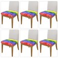 thumbnail image 2 of Sigee Colorful Tie Dye for Square Chair Cushion Covers for Furniture Protector, Couch Cushion Slipcovers-Six Piece, 2 of 7