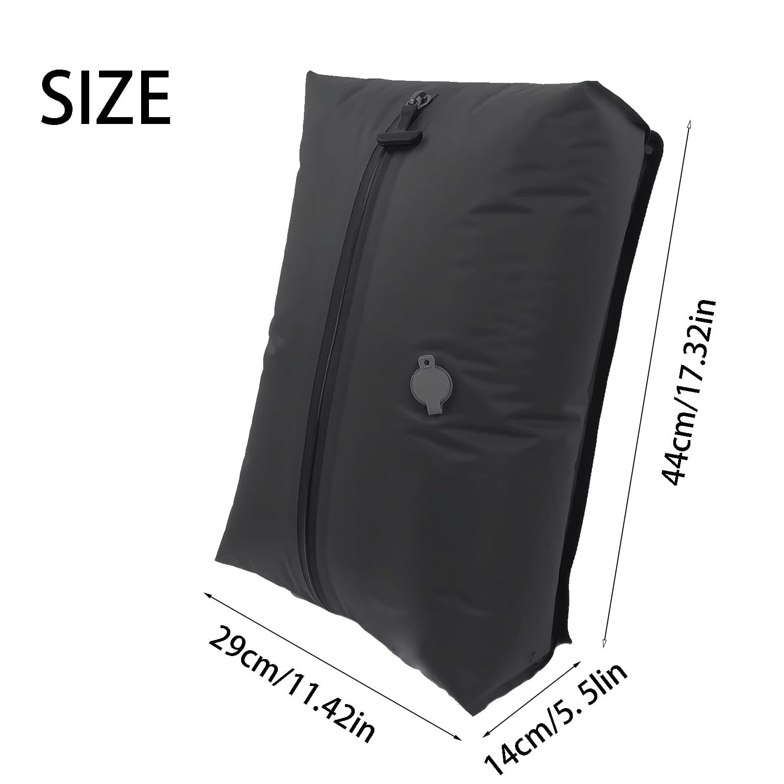 OverPack Bag, Vacuum Compression Travel Bag, Waterproof Zipper, Space Saver Packing Cube with One-Way Valve & Handle, Durable TPU Polyester Material, for Luggage & Backpack(1 bag 1 pump)
