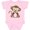 AD-Pink, variant on Monkey Girls Baby Bodysuit