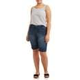 thumbnail image 3 of A3 Denim Women's Plus Size Bermuda Shorts, 11" Inseam, Sizes 16W-26W, 3 of 4