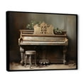 thumbnail image 2 of Designart "Nostalgia Of Vintage Piano Keys I" Music Floater Framed Canvas Wall Art, 2 of 5