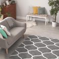 thumbnail image 4 of MAINSTAYS 48"x66" Grey and White Tufted Sanborn Shag Rug, 4 of 5