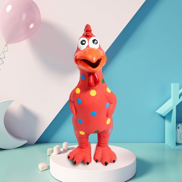 Jacenvly - Regalos de Navidad para niños - Liquidación de juguetes para mascotas, juguetes de pollo chillón, juguetes interactivos antiestrés, pollo chillón vocalizador, juguetes para niños