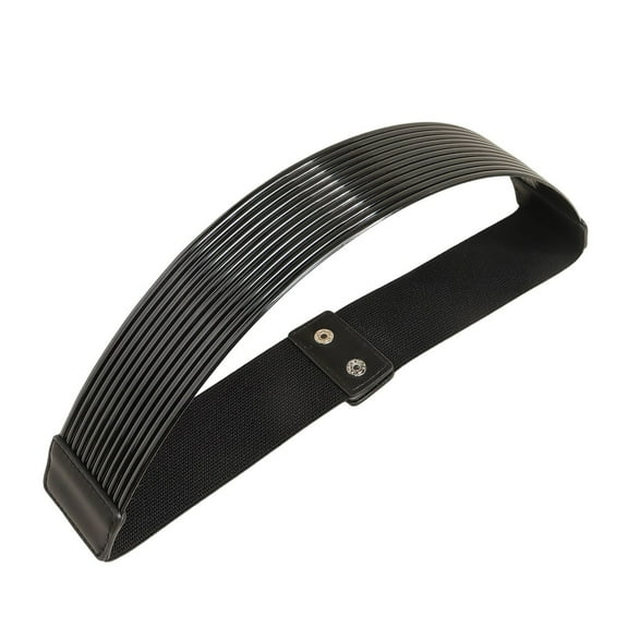 SWSMCLT Women's Rhinestone Belt Casual Fashion Metal Party Belt For Dress Stretch Adjustable Holeless Black X-Small-Medium