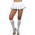 thumbnail image 4 of ToBeInStyle Women's Striped Wavy Skirt - White/Black, 4 of 7
