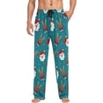 thumbnail image 3 of GZHJMY Christmas Santa Pajama Pants for Men, Lounge Pants Lightweight Men Pajama Bottoms with Drawstring Pockets, Christmas New Year Birthday Gifts, X-Large, 3 of 6