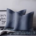 thumbnail image 2 of Navy Blue Ombre 24x24 Pillow Covers Set of 2, Farmhouse Blue Gradient Modern Art Throw Pillow Covers Decorative Couch Cushion Case, Microfiber Square Pillowcases for Bedroom Car Living Room, 2 of 7
