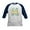 Navy/White, variant on CafePress - Involve Me Baseball Jersey - Kids Cotton Baseball Jersey, 3/4 Sleeve Shirt