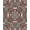 Maroon Cream Charcoal, Pattern 3, variant on ODIKA Gridiron Cave Pennant Border Athletic Bold Football Vintage Lone Playful for Dorm Room, Small Living Apartment, Stain Resistant Low Profile