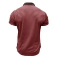 thumbnail image 4 of JSKUMAR Mens Polor Shirts Short Sleeve Quick Dry Golf Tops Active Short Sleeve Lightweight Casual Collared T-Shirt Red,M, 4 of 7