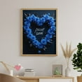 thumbnail image 6 of Diamond Art Kits for Adults, Blue Rose Heart Pure Love 5D Diamond Painting Kits for Adults Beginners, DIY Full Drill Diamond Painting, Gem Art and Crafts 12x16, 6 of 7