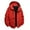 Red, variant on Men's Big and Tall Solid Color Waterproof Hooded Work Jacket with Multiple Pockets for Outdoor Training