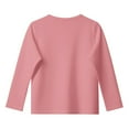 thumbnail image 4 of Cethrio Girls 3/4 Sleeve Tops Size 10-12, Soft Casual Crew Neck Pullover Girls T-Shirts Pink, 4 of 4
