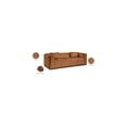 thumbnail image 2 of Meridian Furniture Mallina Cognac Vegan Leather Sofa, 2 of 8