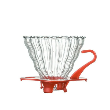 

1-2 Cup Coffee Filter Set V60 Glass Coffee Dripper Coffee Sharing Pot Brew Coffee Filter Funnel Reusable Coffee Pot Gift