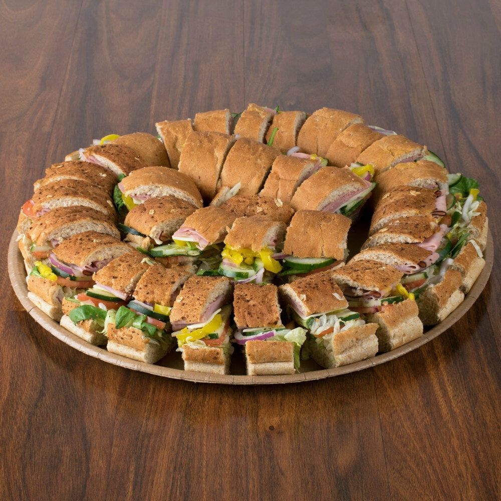 Auriga Deli Serving Tray, Corrugated Cardboard, Brown, 16", 50 Count