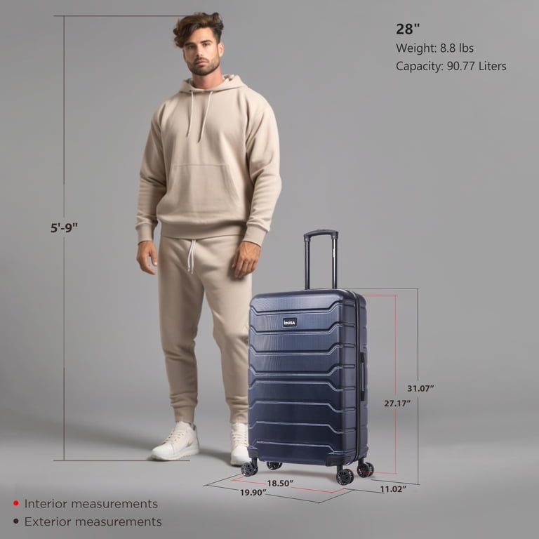 InUSA Trend 28" Hardside Spinner Luggage, Blue photo 2