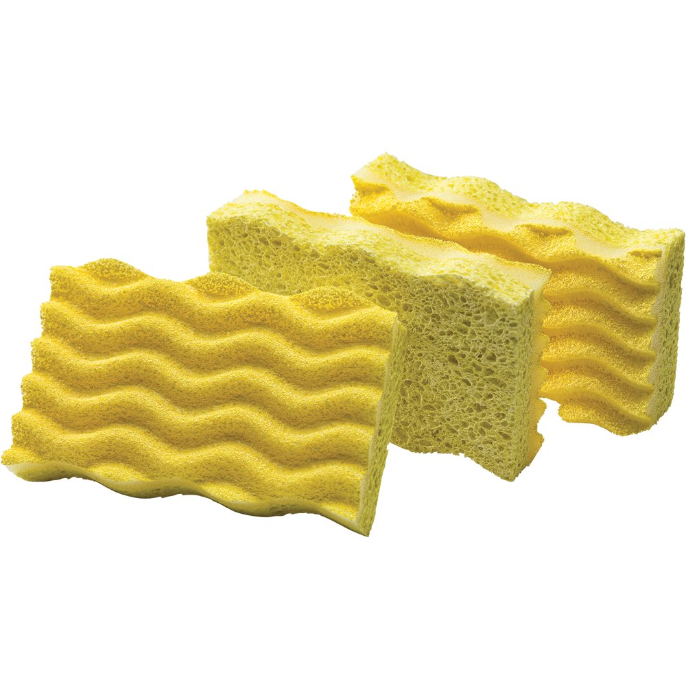 Libman LightDuty Sponges, Yellow, 3 count