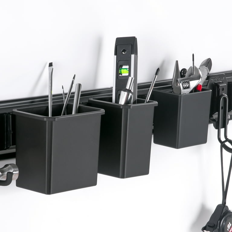 Hyper Tough Hyper Stack Snap Bin, Black Modular Storage Bin for