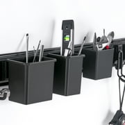 Hyper Tough Hyper Stack Snap Bin, Black Modular Storage Bin for Small Parts, 1 Pack