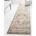 thumbnail image 1 of Unique Loom 3134073 2 x 13 ft. Salle Garnier Sofia Runner Rug, Light Brown, 1 of 5