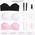 thumbnail image 2 of dELiA*s Girls Bras - 3 Pack Seamless Padded Bras for Teens with Removable Straps, 2 of 7