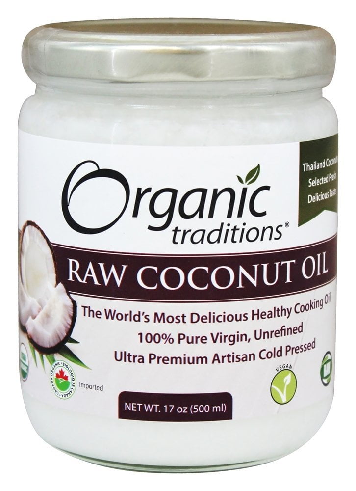 Organic Traditions Raw Coconut Oil 17 oz.