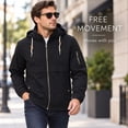 thumbnail image 7 of Smawell Men's Windbreaker Jacket, Lightweight Hooded Full Zip Casual Outdoor Jacket with Drawstring Hood, Elastic Cuffs and Utility Pockets for Travel, Commuting & Everyday Wear, 7 of 7
