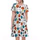thumbnail image 1 of Easygdp Color Balls para Vestido Transpirable de Mujer, Vestido Suelto de Manga Corta con Pliegues y Bolsillos para el Verano, 1 of 6