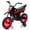Black, variant on 12V Kids Motorcycle for Ages 3-6, 3.1mph Top Speed, Training Wheels, Spring Suspension, Music, Black
