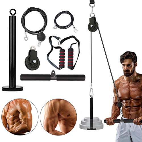 Details about   Triceps Pull Down Attachment Lat Bicep Tricep Ropes Cable V Bar Handle Multigym 