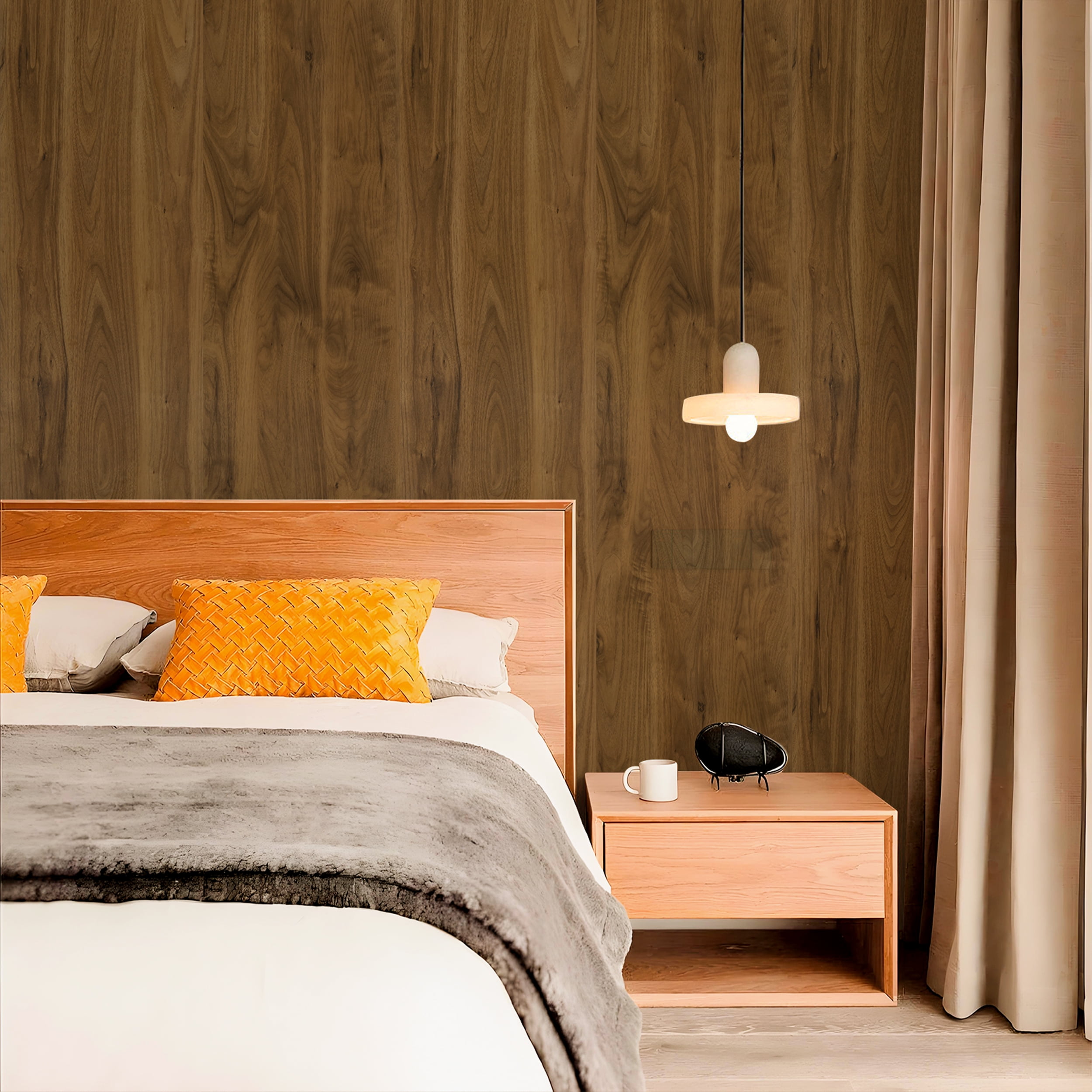 Abyssaly Wood Wallpaper Peel and Stick Contact Paper Removable Vinyl Wallpaper 15.7"×275.5" Self-Adhesive Removable Vinyl Contact Paper for Home Decor
