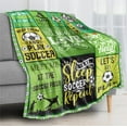 thumbnail image 6 of Soccer Blanket Gifts for Teens, Flannel Soft Warm Plush Sport Soccer Throw for Girls Boys Teens Kids Soccer Lovers All Season Couch Sofa Bed Living Room Decor(40"x50"), 6 of 8