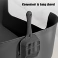 thumbnail image 4 of Kumdkd Extra Large Open Cat Litter Box - 16x11in Spill-Proof Plastic Pan, Non-Stick & Lightweight for Senior Cats/Kittens, Easy Clean Litter Tray with Scoop (Gray), 4 of 6