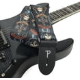 thumbnail image 5 of Perri's Leathers 2" Polyester Guitar Strap with Leather Ends, Guns N Roses Appetite for Destruction, Large Skulls, 5 of 7