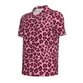 thumbnail image 3 of Daiia Rose Leopard Print Pattern Men’s Polo Shirts,Solid Deck Shirt,Classic Fit, Breathable Cotton Polo for Casual and Sport Wear-4X-Large, 3 of 9