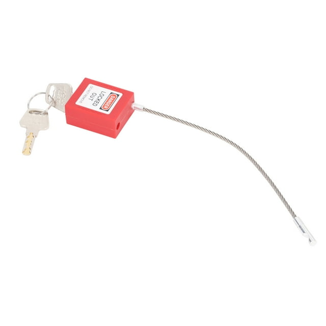 Cerraduras De Bloqueo Y Etiquetado, Cable De Acero Inoxidable Cuerpo PA Fácil Desbloqueo Amplia Aplicación A Prueba De Rayos UV Candado De Seguridad Duradero De Alta Seguridad