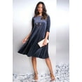 thumbnail image 4 of Roaman's Women's Plus Size Velour Swing Drape Dress, 4 of 4