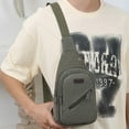 thumbnail image 4 of YFTDEY Canvas Minimalist Crossbody Bag, Men's Casual Bag, Stylish Sling Bag, Ideal for Daily Use, Perfect for Outdoor Activities, Versatile for Travel and Shopping, 4 of 4