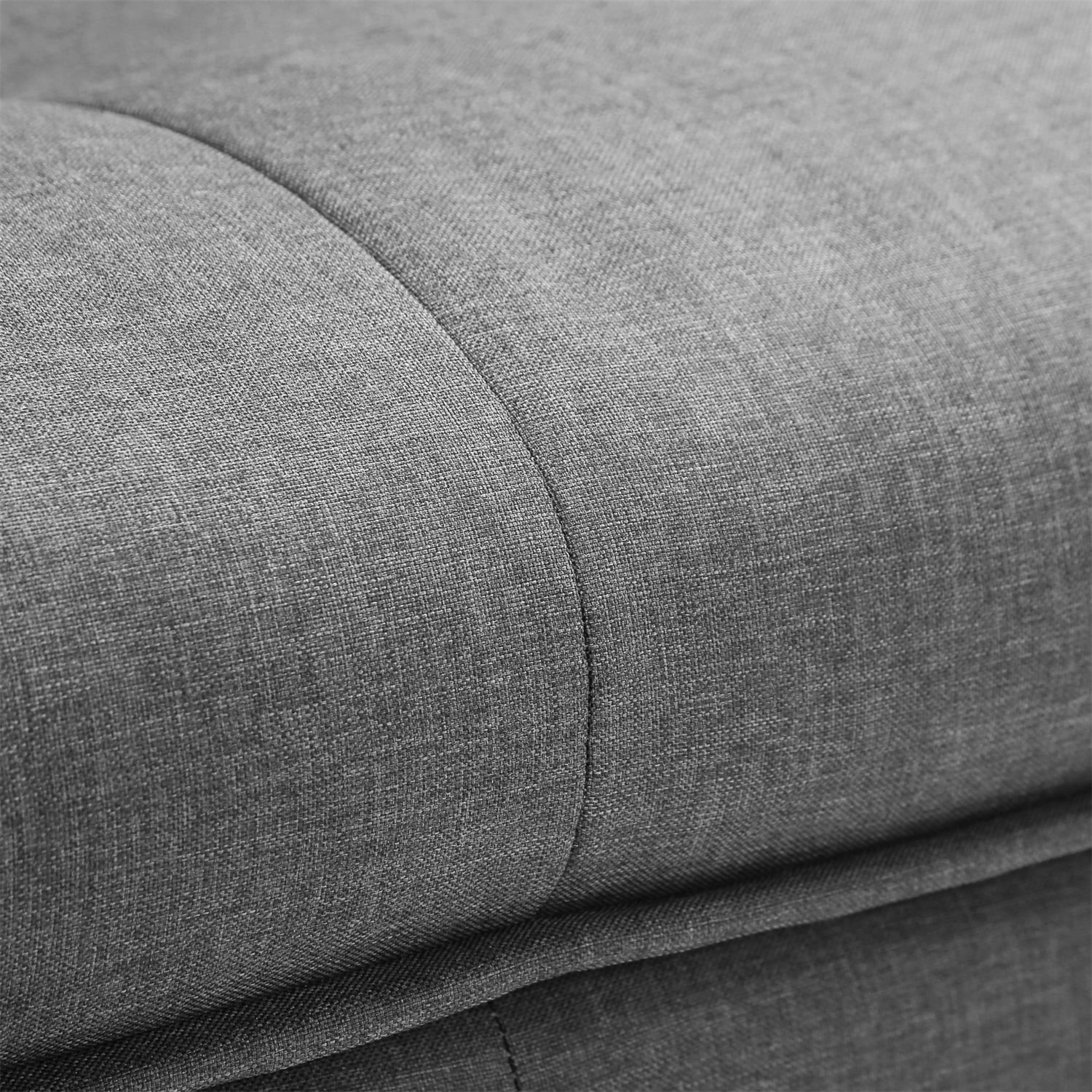 Kadyn 2-Seater Fabric Sofa Couch, Modern Loveseat Sofa with Pillow, Upholstered Linen Fabric Sofa for Living Room, Gray Kadyn 2-Seater Fabric Sofa Couch, Modern Loveseat Sofa with Pillow, Upholstered Linen Fabric Sofa for Living Room, Gray